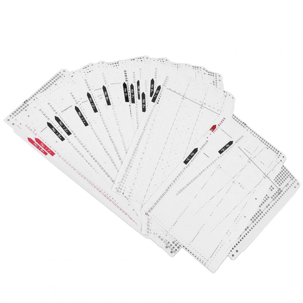 Iuxishop Knitting Machine Flower Punch Card No. 1‑20 Punching Accuracy Soft Durable