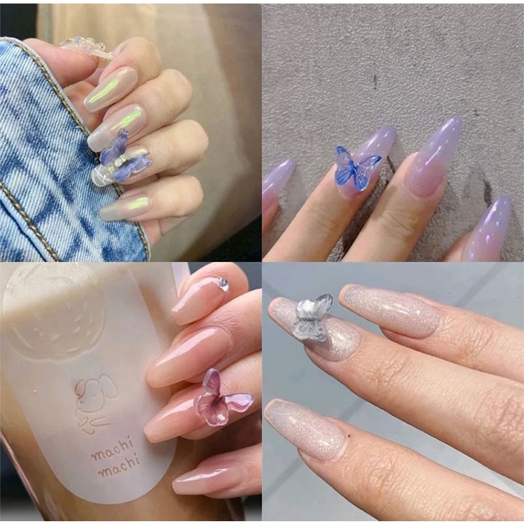 Bướm pha lê đính móng mã D03