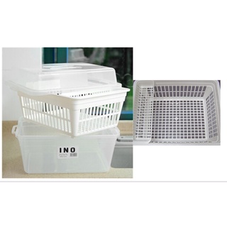 Rổ úp bát đĩa có nắp Inomata giúp bát đĩa khô ráo, có nắp giúp giữ vệ sinh tránh côn trùng xâm nhập