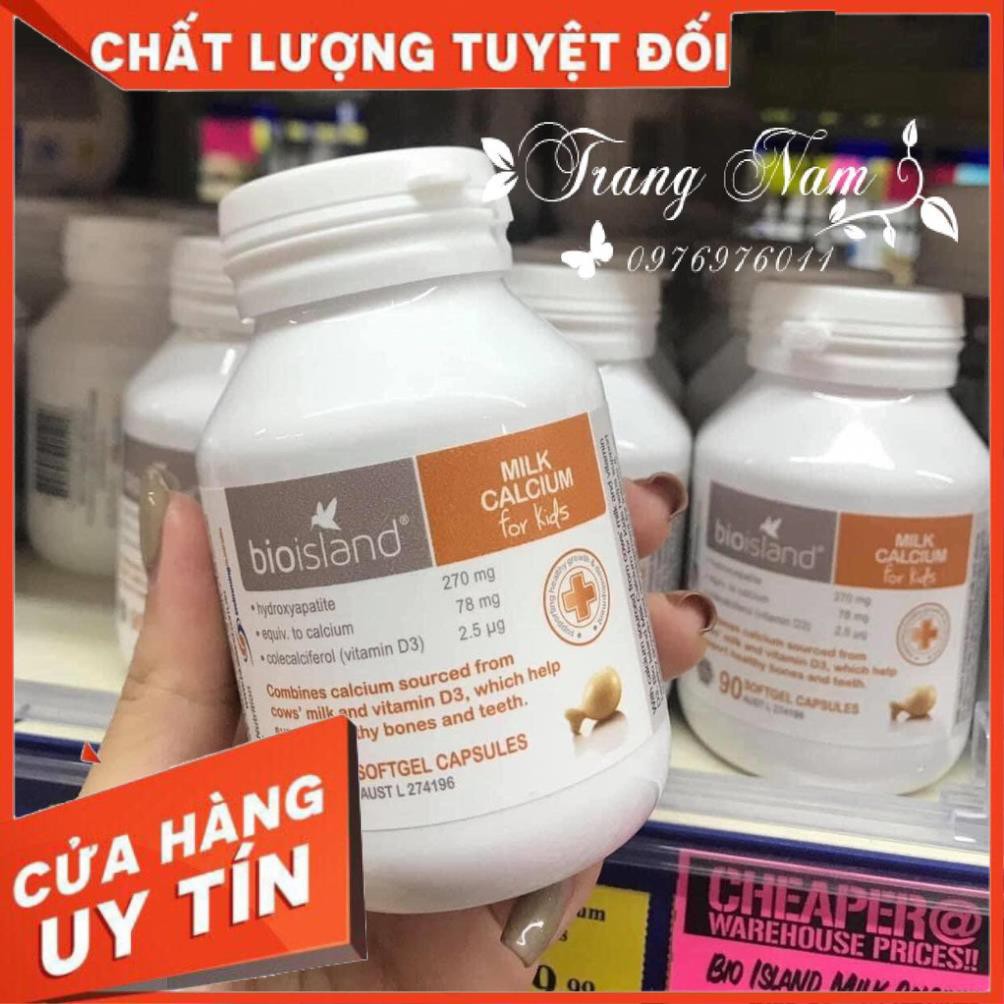 Lọ Canxi milk 90 viên của Úc (Milk Calcium for kids) hàng có tem Chemist