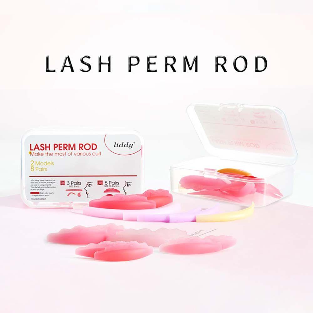 JARRED Set 8 Cặp Đệm Silicone Hỗ Trợ Nâng Lông Mi Tiện Dụng