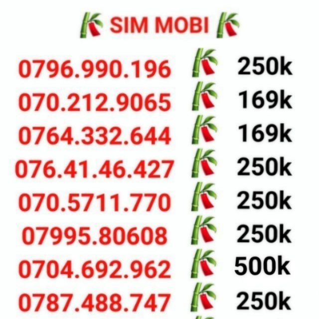 Sim mobi rẻ