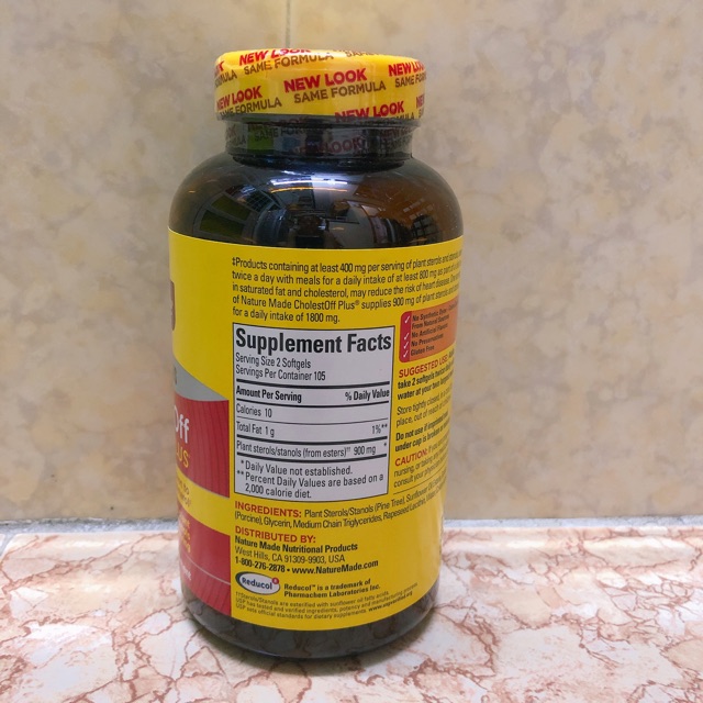 Viên Giảm Cholesterol Trong Máu Nature Made CholestOff Plus 210 viên | Thế Giới Skin Care