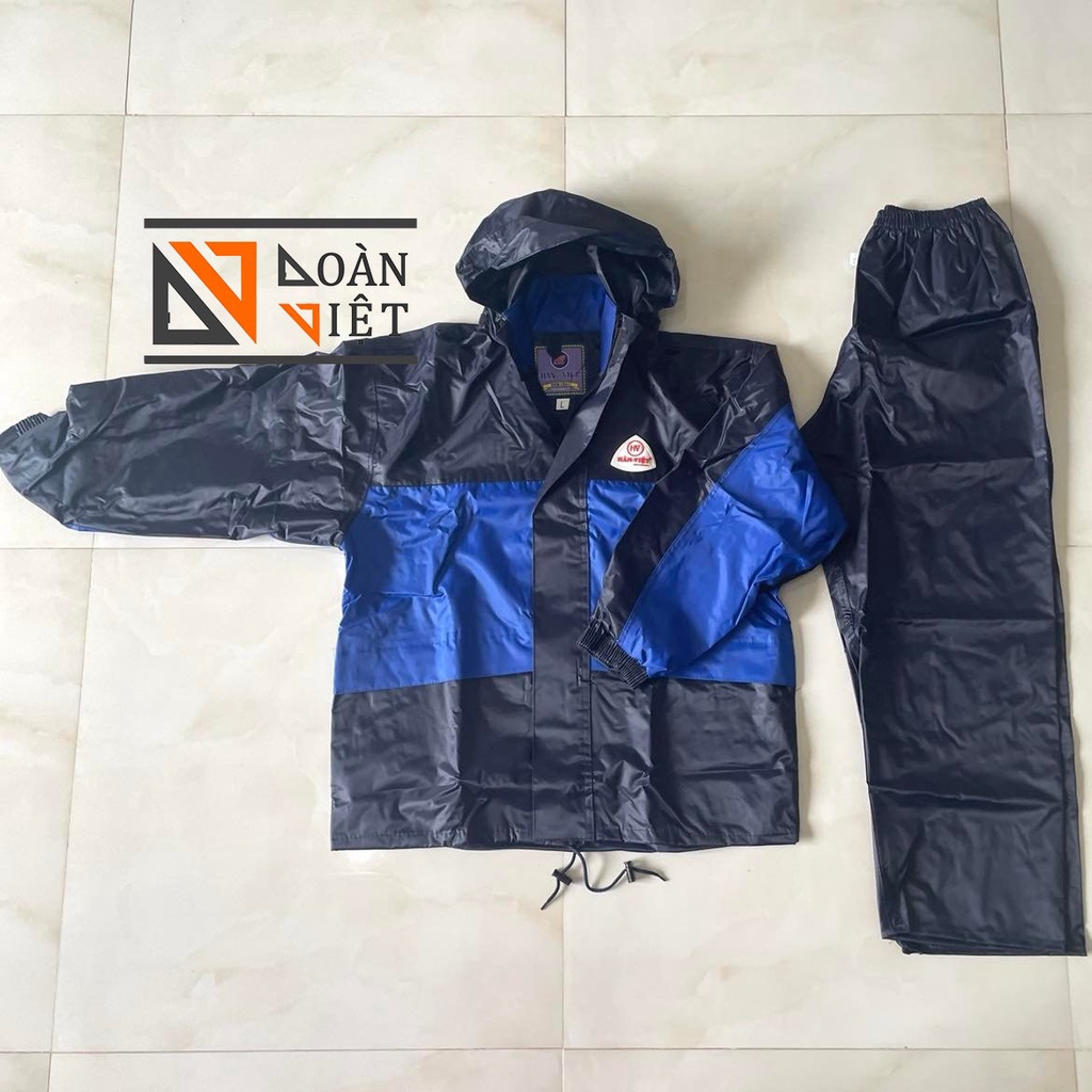 Áo MƯA BỘ 2 LỚP cao cấp - Vải tráng phủ nhựa chống thấm, giữ ấm cơ thể bảo vệ sức khoẻ khi đi dưới mua . Hàng chuẩn VIP