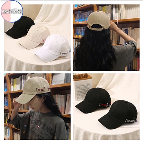 Mũ Lưỡi Trai Cotton In Chữ Thời Trang Mùa Hè Cho Cặp Đôi