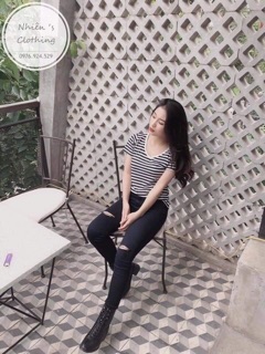Âo phông HM cổ tim