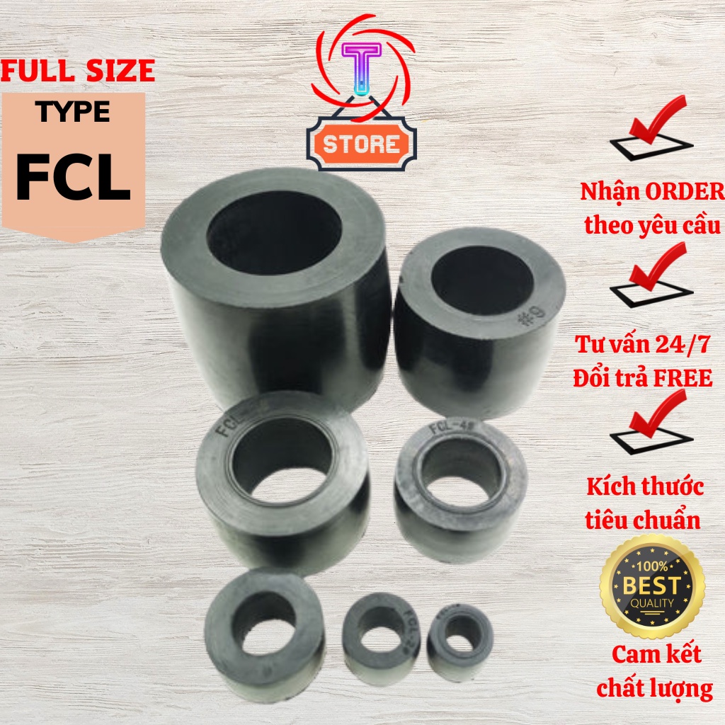 Giảm Chấn Cao Su Khớp Nối Bích FCL NBR Full Size F5, F6, F7, F8