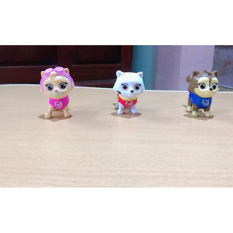 Set 3 mô hình mèo cứu hộ paw patrol