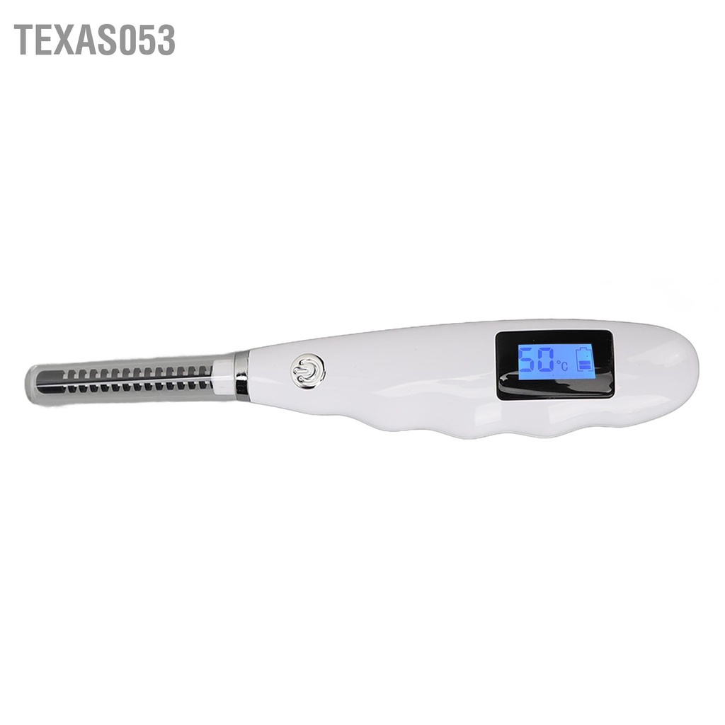 Texas053 Dụng cụ uốn lông mi làm nóng Nhanh chóng Làm lâu dài Máy bằng điện có thể sạc lại USB