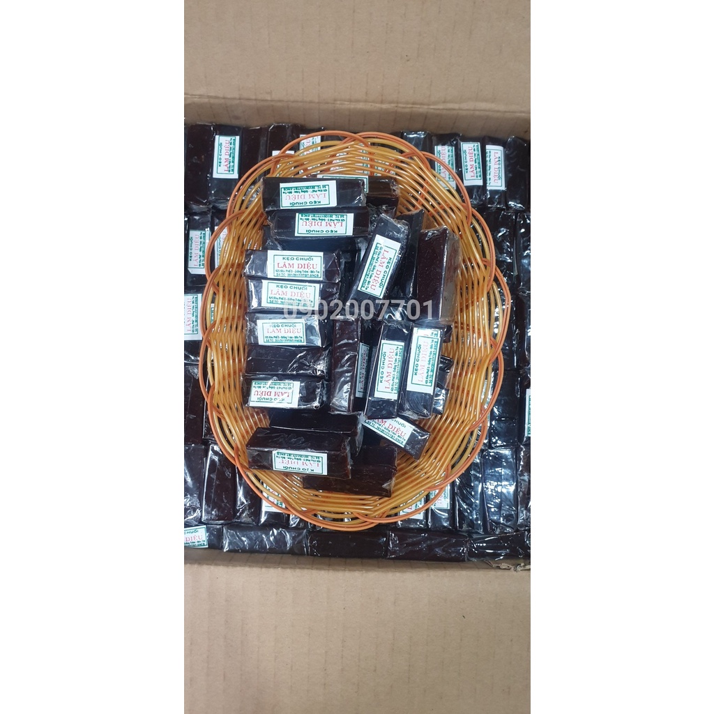 1 Kg kẹo chuối tươi béo lâm diệu- đồ ăn vặt-tết-ăn vặt-bánh mứt tết