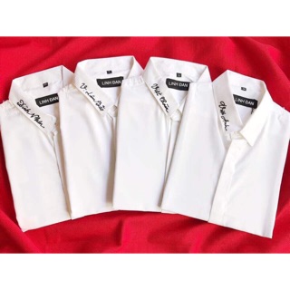 Áo sơ mi thêu tên theo yêu cầu