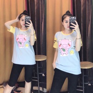 ( XẢ KHO GIẢM GIÁ SỐC )  set heo kèm quần ngố