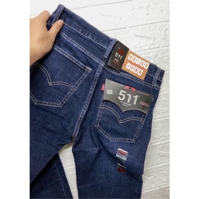 Quần jean nam Cambodia màu xanh rêu đậm Quần bò nam Ống đứng cao cấp Jeans co dãn đẹp thời trang vnxk HAIAN JEAN