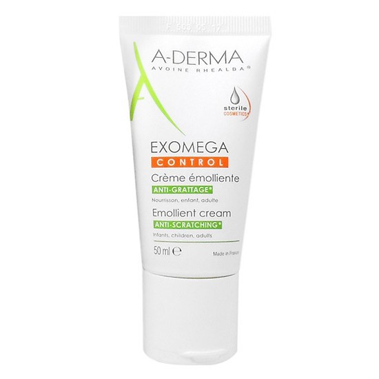 A Derma Kem làm mềm, giảm kích ứng cho da khô - Exomega Control Emollient Cream 50ml