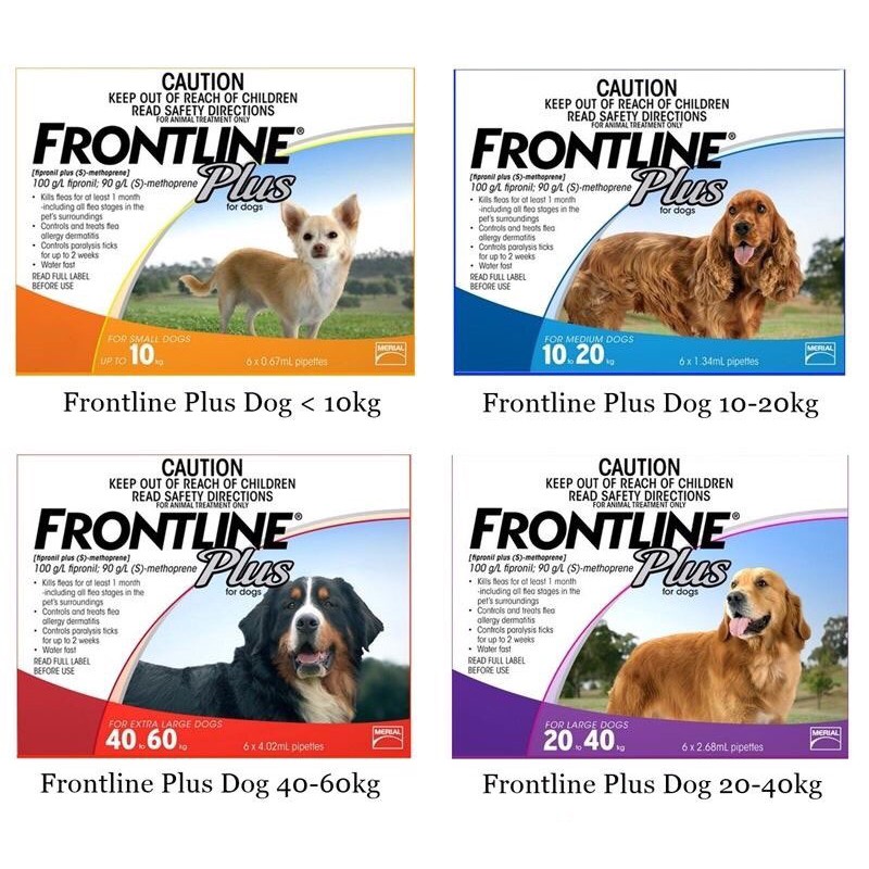 Frontline plus - thuốc nhỏ gáy trị ve rận, trị ghẻ cho chó mèo (PHÁP)