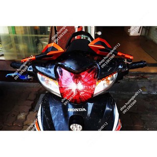 Decal dán pha đèn trang trí xe máy đủ màu