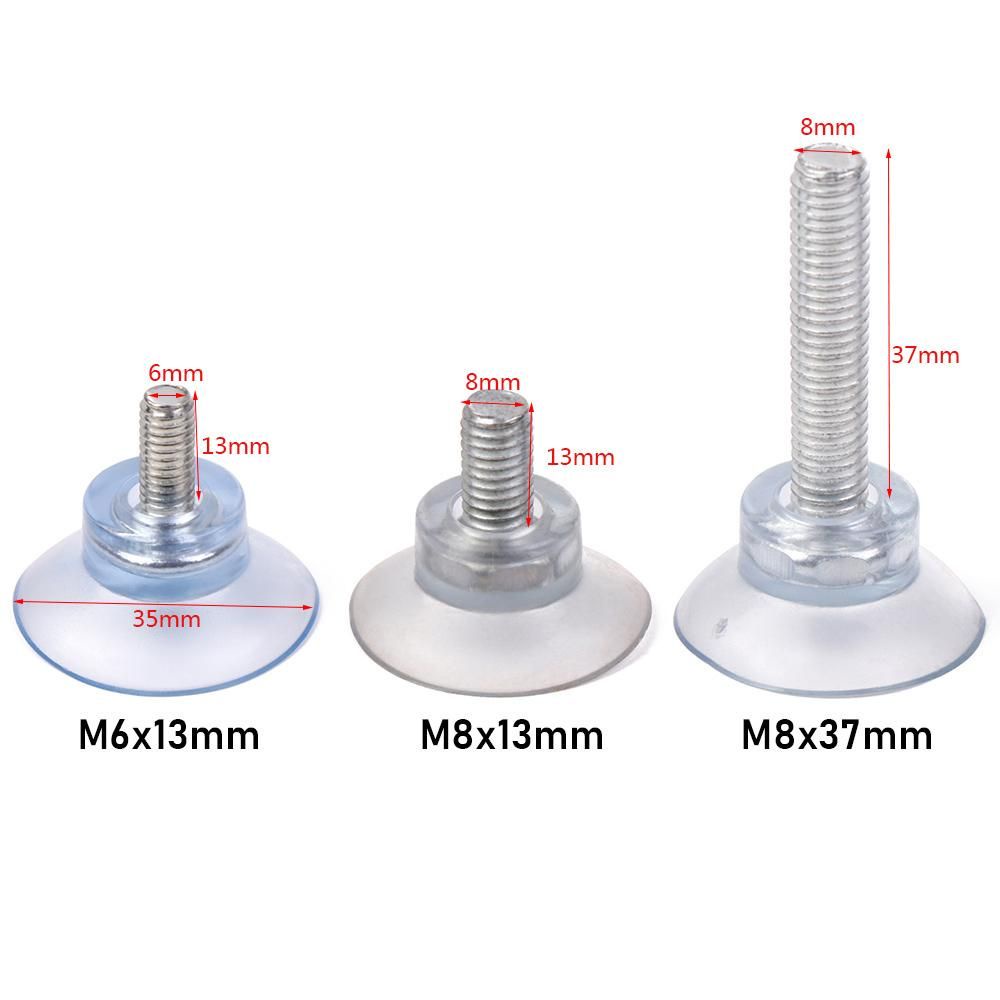 Set 10 móc treo đồ trong suốt có cốc hút gắn tường nhà tắm/ phòng bếp