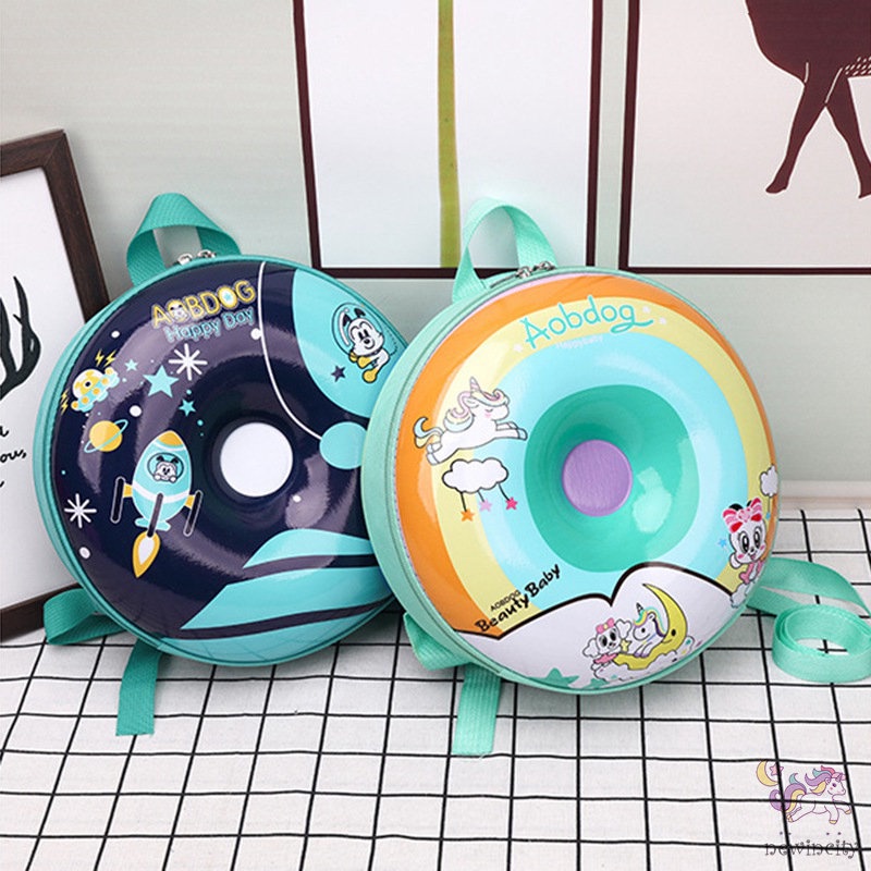 Balo Đi Học Hình Tròn Họa Tiết Hoạt Hình Phong Cách Hàn Quốc Cho Trẻ Em