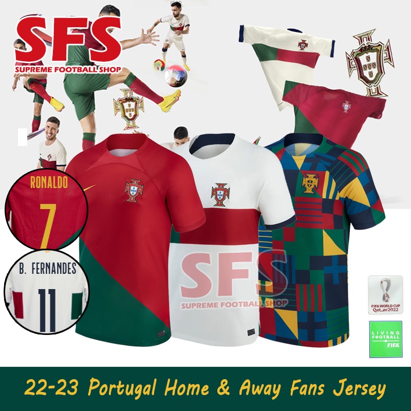 Áo Thun Bóng Đá 2022 WC Bồ Đào Nha Size S-4XL