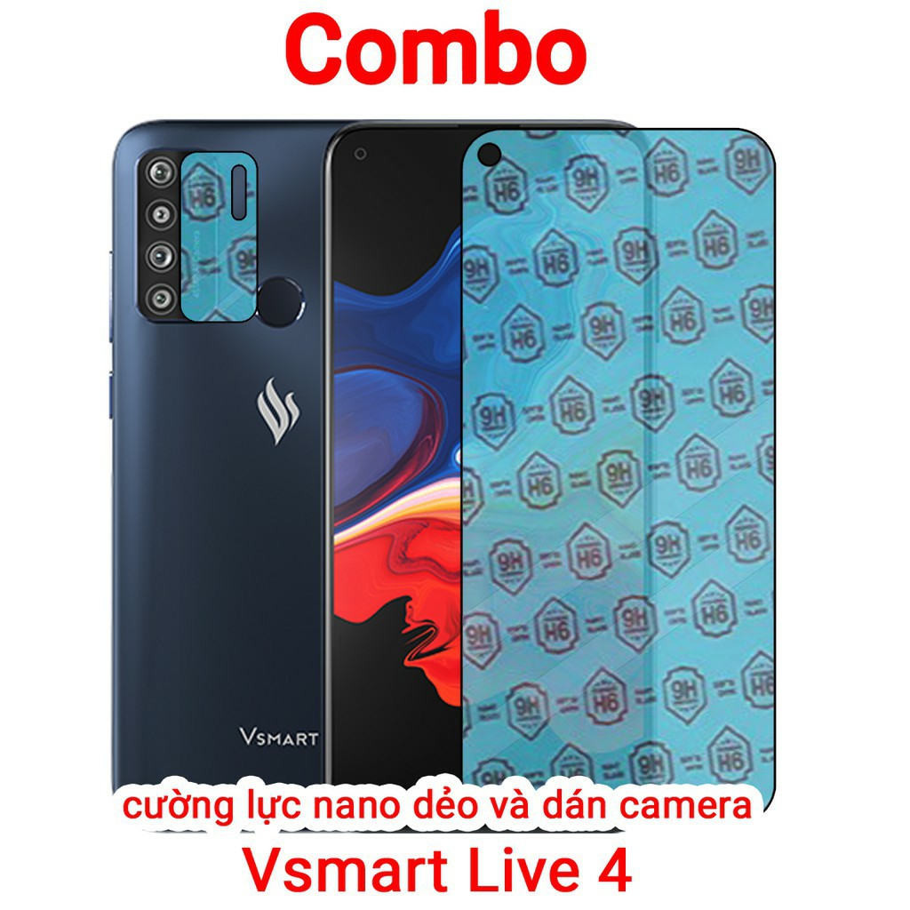 Cường Lực Nano Vsmart Live 4 và dán Camera