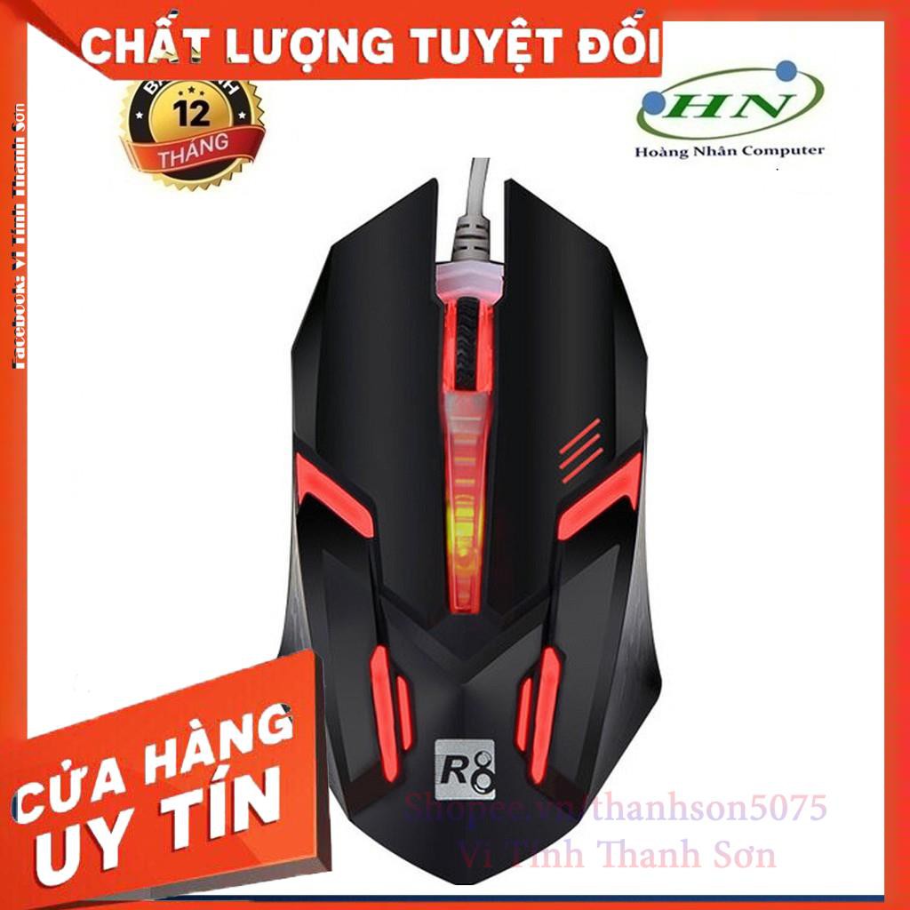 [Mã TH10KD20  hoàn đến10K xu] Chuột Game R8 1602 đèn led đa màu - Vi Tính Thanh Sơn