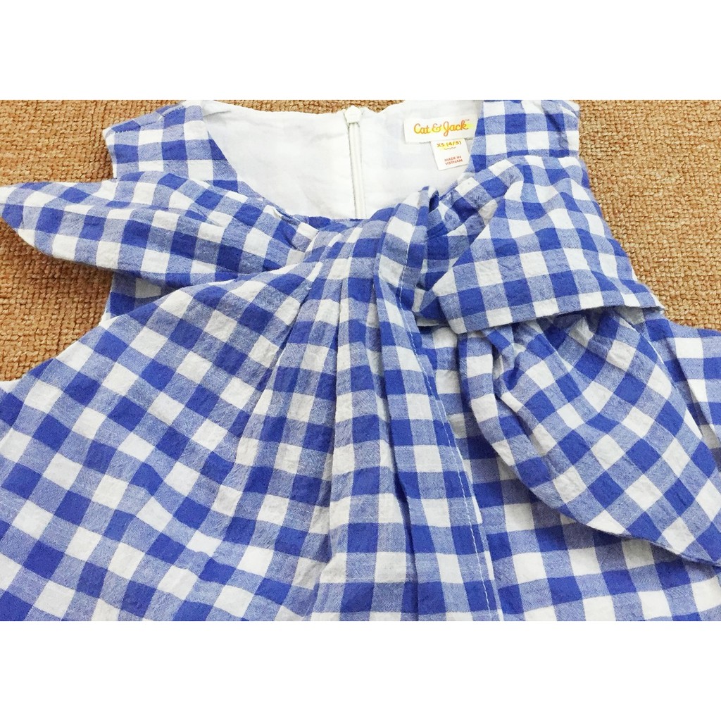 Đầm bé gái Cat&Jack kẻ Gingham