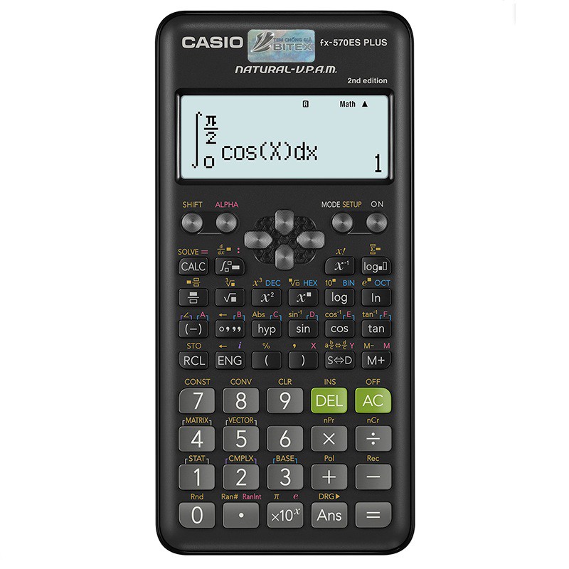 Máy tính Casio FX-570VN Plus New (2nd Edition) dành cho học sinh cấp 2 và cấp 3 chuyên dụng phòng thi và thi đại học