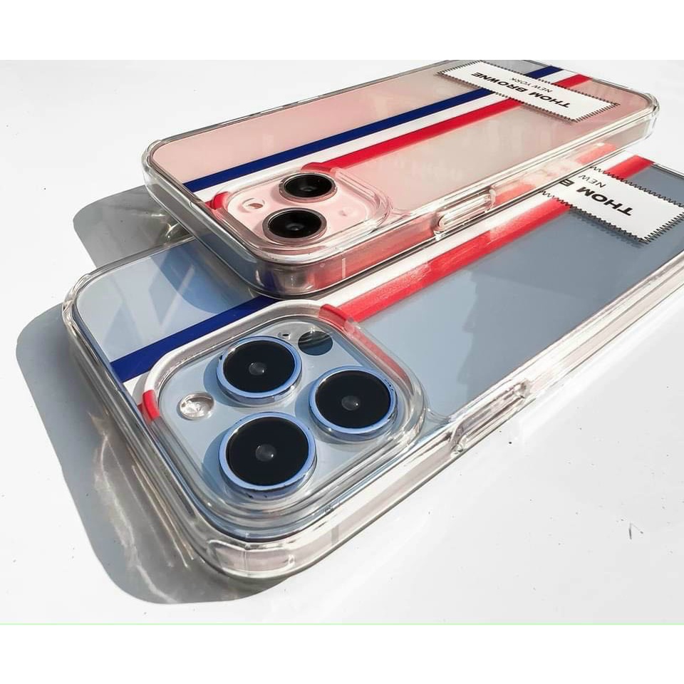 Ốp lưng LikGus Thom Browne iPhone 12, 12 Pro, 12 Pro Max, 11, 11 Pro Max, XS Max, XS kẻ sọc ngang sang trọng