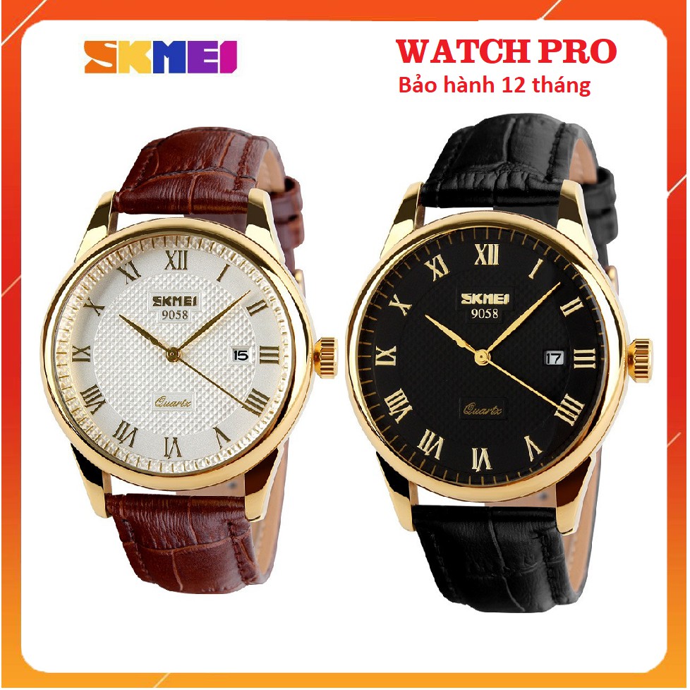 Đồng hồ nam SKMEI chính hãng dây da cao cấp chống nước SKMEI 9508