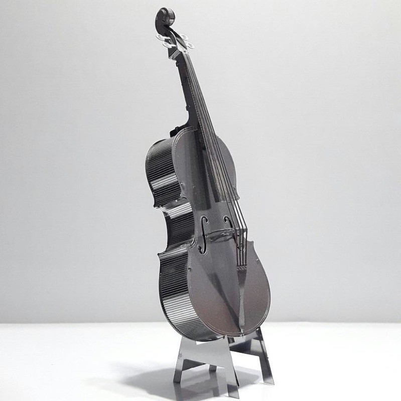 Mô Hình Lắp Ghép 3D Kim Loại Tự Ráp Đàn Cello Bass - Chưa Lắp