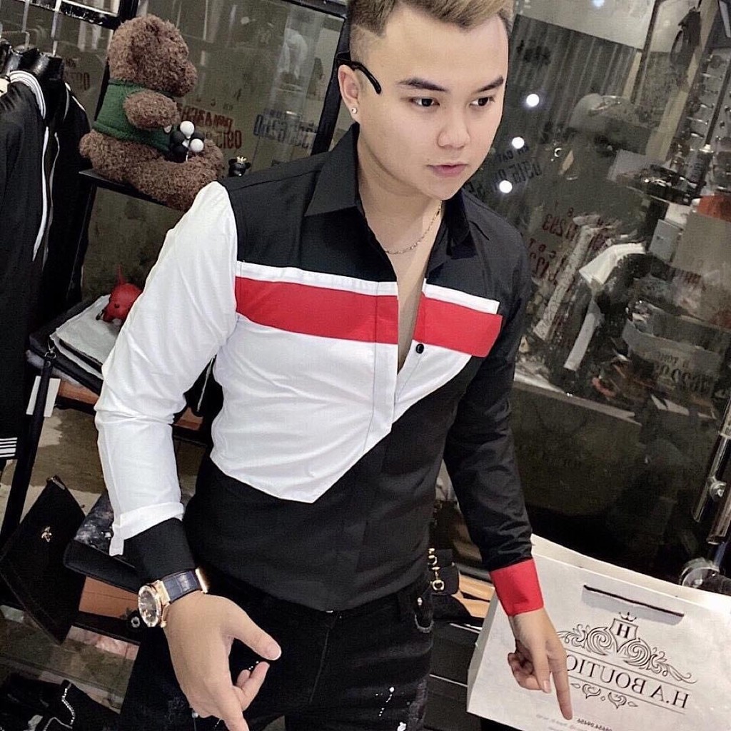 Áo sơ mi nam julido store SMN, áo sơmi nam trắng đen kẻ sọc cao cấp phong cách thời trang 2021