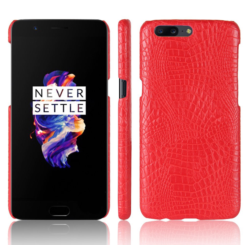 For OnePlus 5 Case Crocodile Pattern Skin Hard Cover