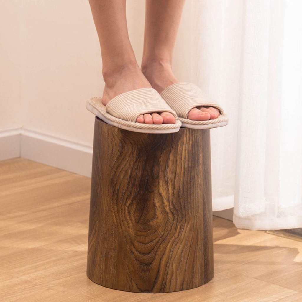 Thùng Rác Vân Gỗ Phong Cách Retro Tiện Dụng Cho Gia Đình / Văn Phòng