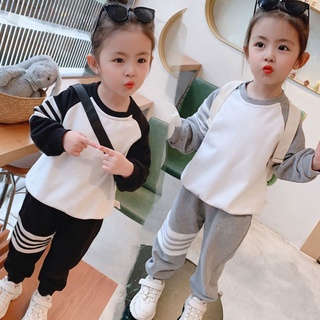 Bộ Đồ Thể Thao 2 Món Phong Cách Hàn Quốc Thời Trang Xuân Thu Hàng Mới Dành Cho Bé Trai Bé Gái 2023