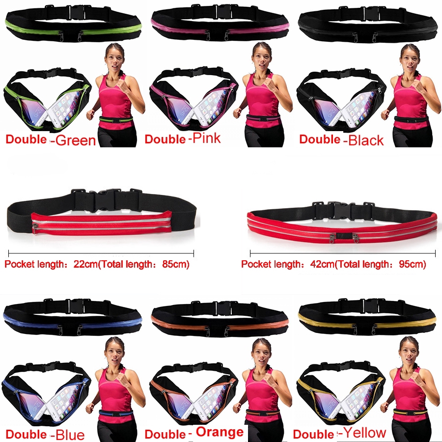 Túi đeo hông mini dành cho người thích tập thể thao với màu sắc tùy chọn