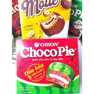 Bánh Chocopie Orion các vị cacao, matcha, hạnh nhân,....