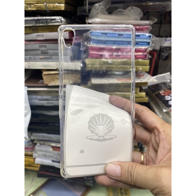 Ốp lưng Sony Z3 dẻo trong suốt, đen công ty