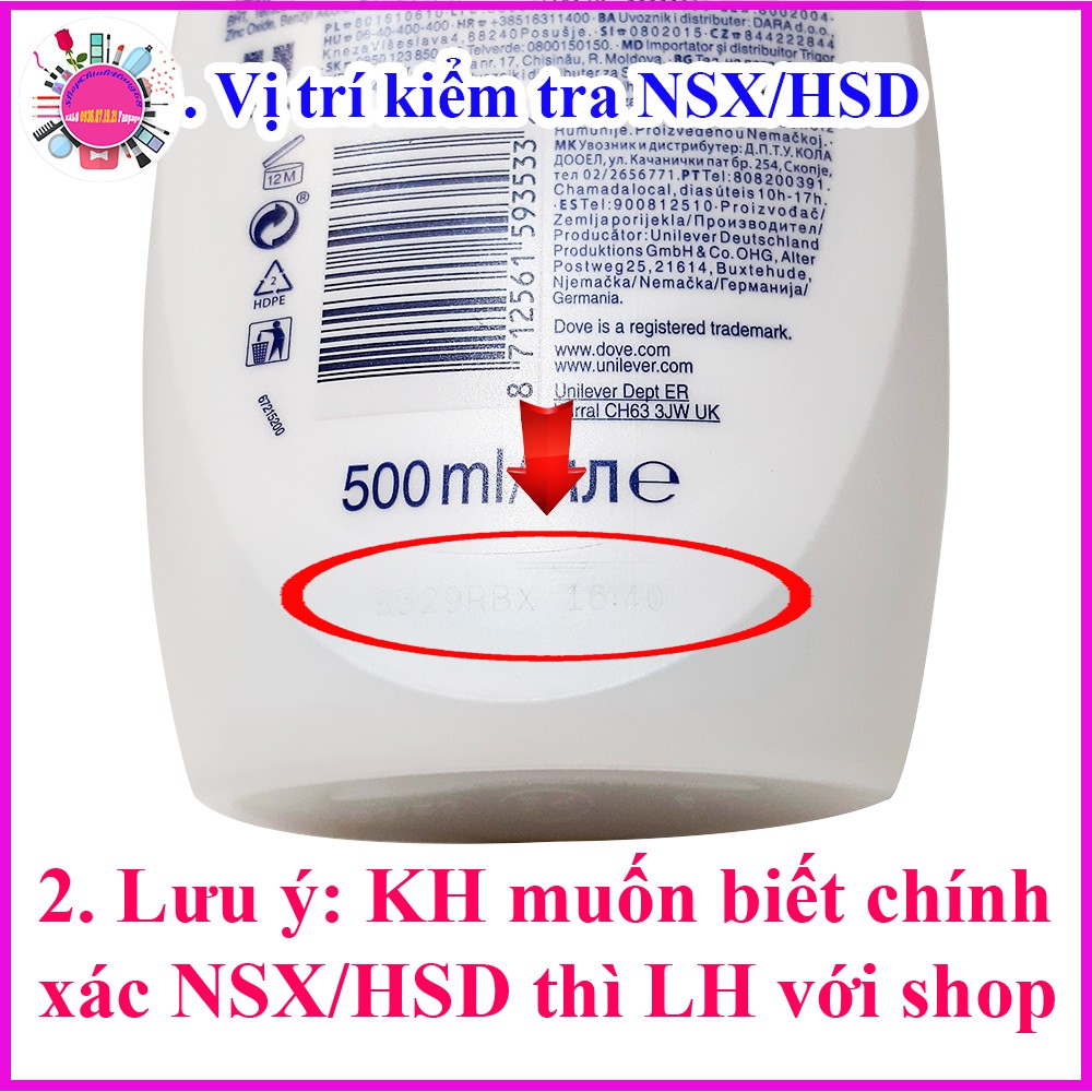 Sữa tắm DOVE Dưỡng Ẩm Mềm Mịn Da CHÂU ÂU 500ML | BigBuy360 - bigbuy360.vn