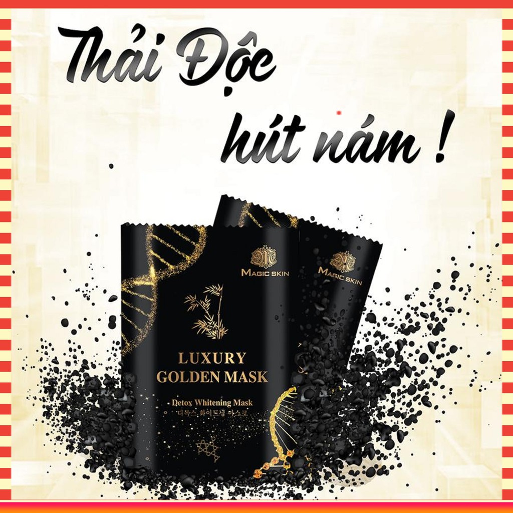 01 GÓI MẶT NẠ Ủ YẾN - THẢI ĐỘC MagicSkin 👍 Luxury Golden Mask🎈 Cấy trắng - Thải độc được 1 tuần
