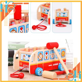 Đập chuột chũi 2 búa hình xe bus