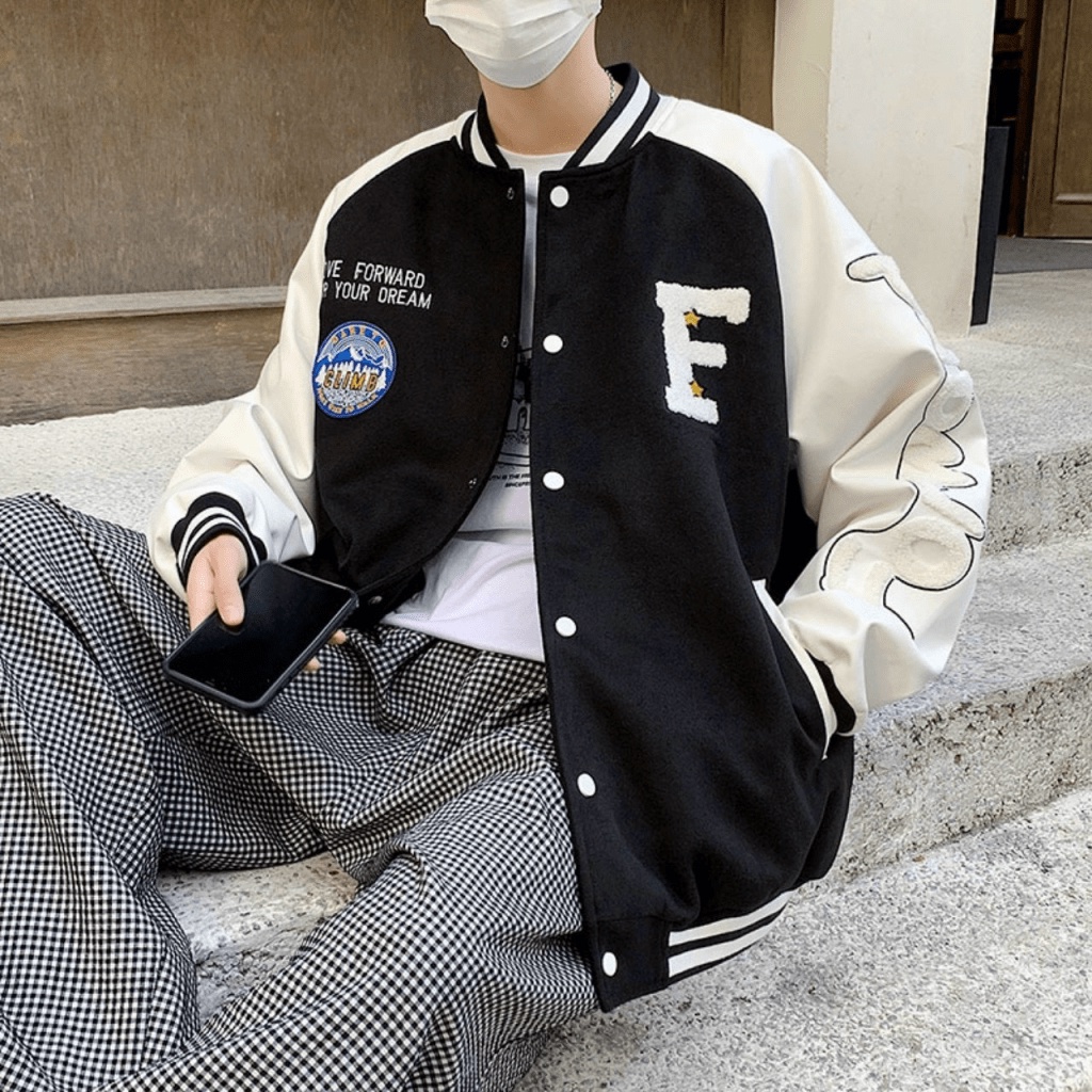 (MẪU MỚI) ÁO KHOÁC BOMBER NAM NỮ  CHỮ F THỜI TRANG BOMBER BAO NGẦU CHẤT LỪ THỜI TRANG HHP
