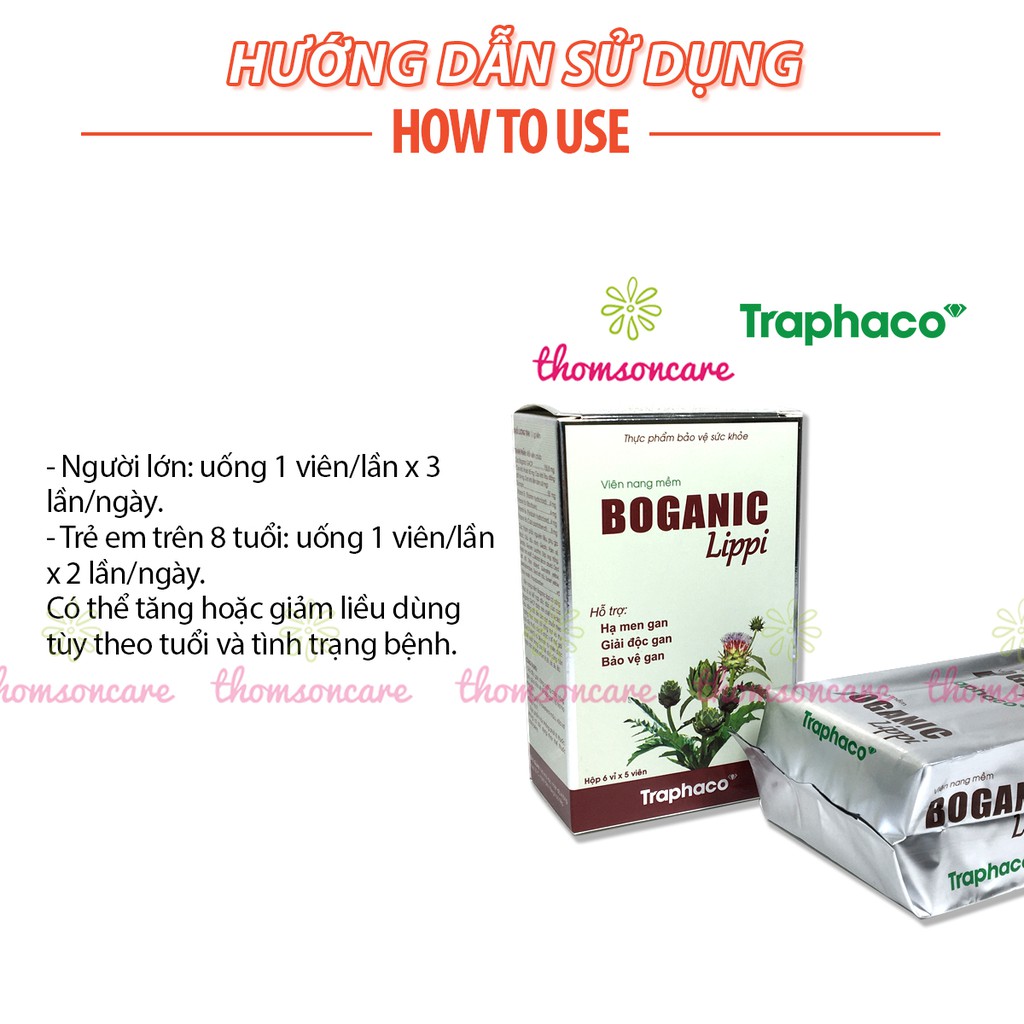 Boganic Lippi - giải độc gan, hạ mỡ máu - bảo vệ gan - Chính hãng Traphaco Chính hãng | BigBuy360 - bigbuy360.vn