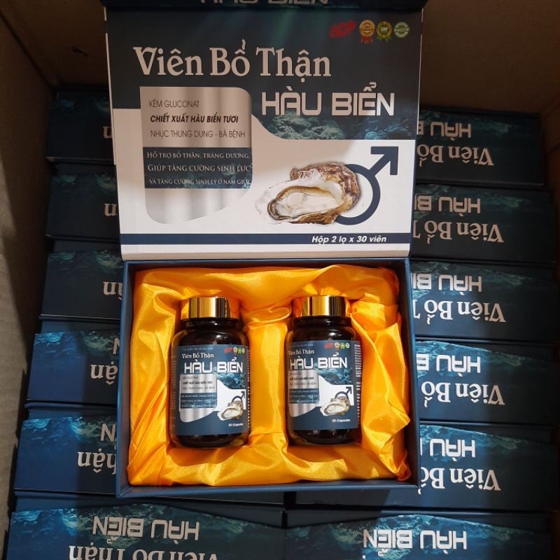 Viên uống bổ thận Hàu biển chiết xuất từ hàu biển tươi hỗ trợ bổ thận tráng dương bảo vệ sức khoẻ nam giới 60 viên