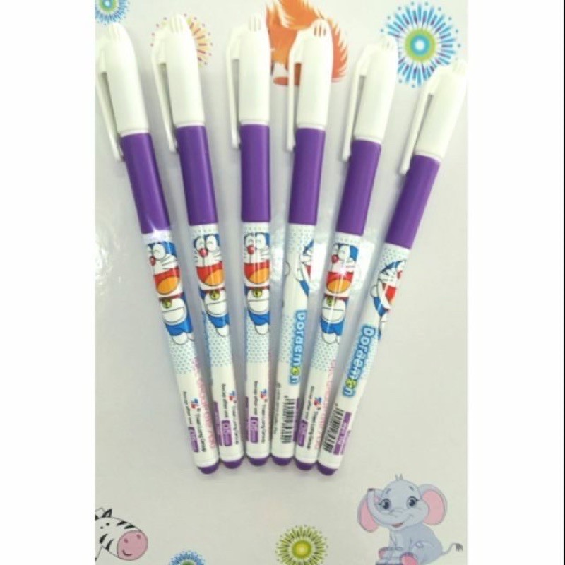 combo 10 bút gel nước Doremon mực tím
