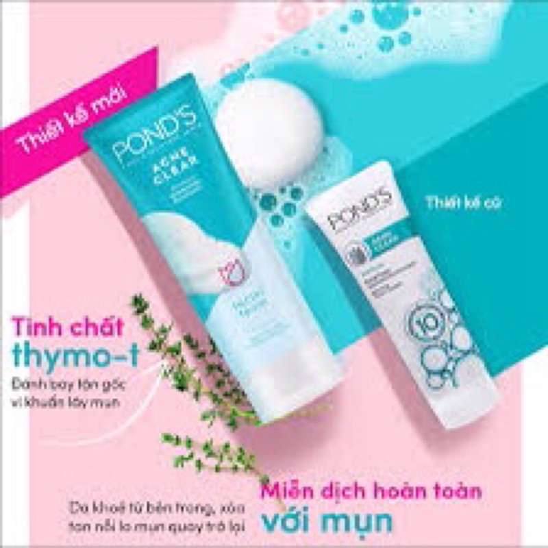 Sữa Rửa Mặt Ngừa Mụn Pond’s Acne Clear 50g/100g