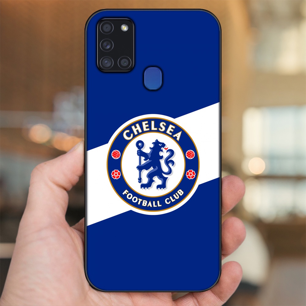 Ốp lưng Samsung A21S viền đen in hình Chelsea FC