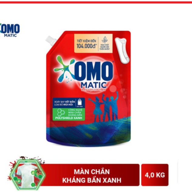 [MẪU MỚI] Nước Giặt Omo Matic Cửa Trên-Cửa Trước 3.6kg/3,9KG