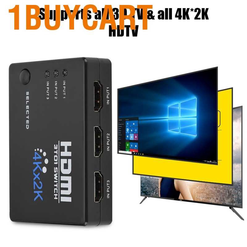 Đầu chuyển đổi HDMI 4K 3 sang 1 2.97Gbps xuất âm thanh 4K*2K chất lượng cao