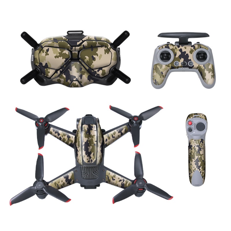 Skin DJI FPV full combo chính hãng Sunylife. Miếng dán decal trang trí bảo vệ flycam - Ticki.vn