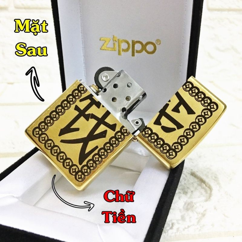 phụ kiện zippo đồng thau khắc hình tỳ hưu